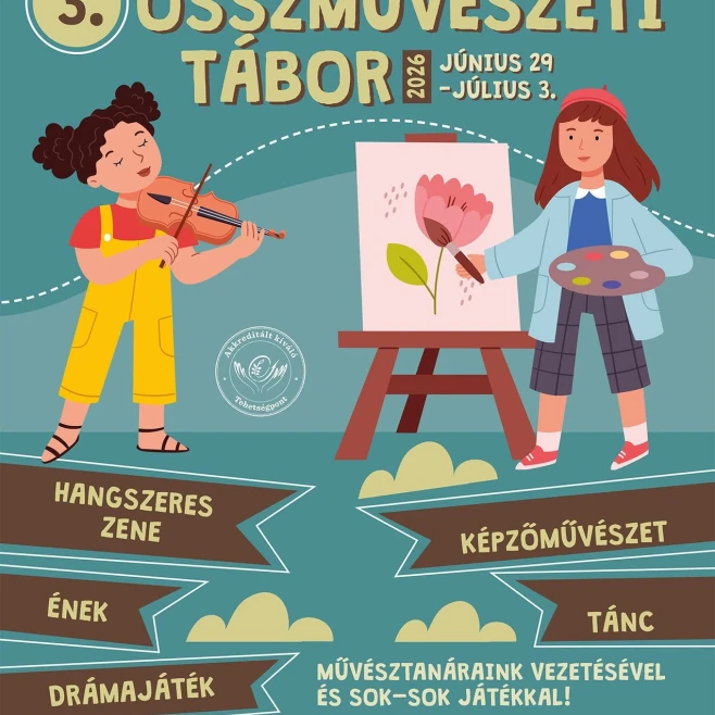 Alkotás, mozgás, zene – érkezik a 3. Összművészeti Tábor