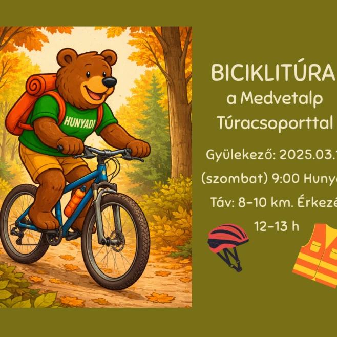 Tavaszköszöntő tekerés Ágfalvára – biciklire száll a Medvetalp Túracsoport!