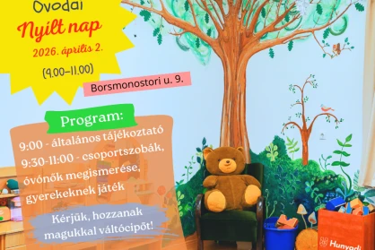 Nyitott kapukkal várja a családokat a Hunyadi óvodája