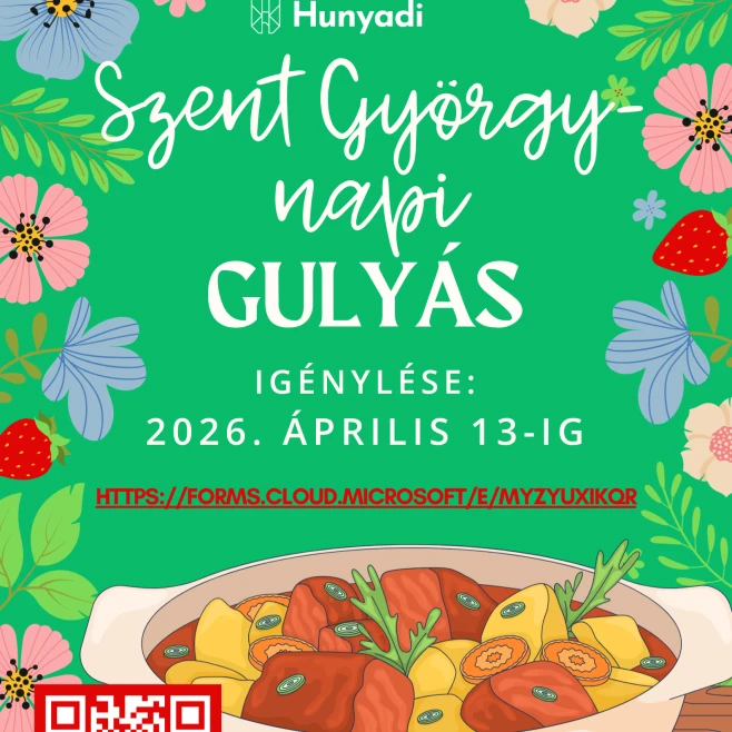 Szent György-napi gulyás 2026 – rendelés