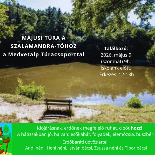 Tavaszi ösvényeken a Szalamandra-tó felé