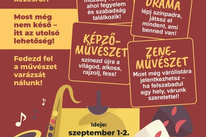 Még nem késő – pótjelentkezés a Hunyadi művészeti iskolájába