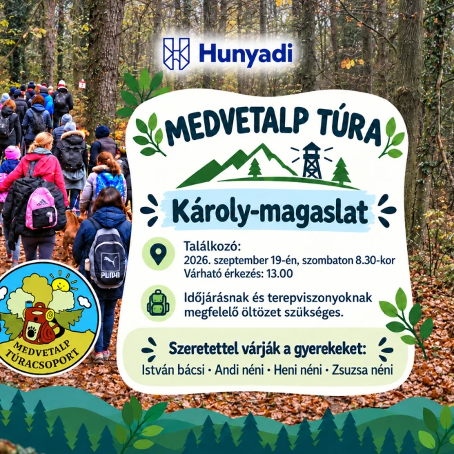 Húsz éve úton – tanévkezdő túra a Károly-magaslatra