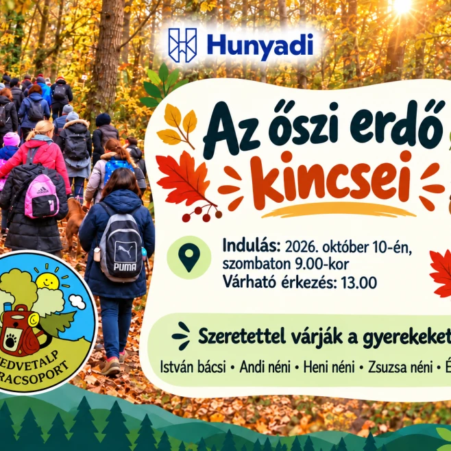 Az őszi erdő kincsei nyomában indul a Medvetalp
