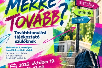 Merre tovább? – Továbbtanulási tájékoztató nyolcadikosok szüleinek