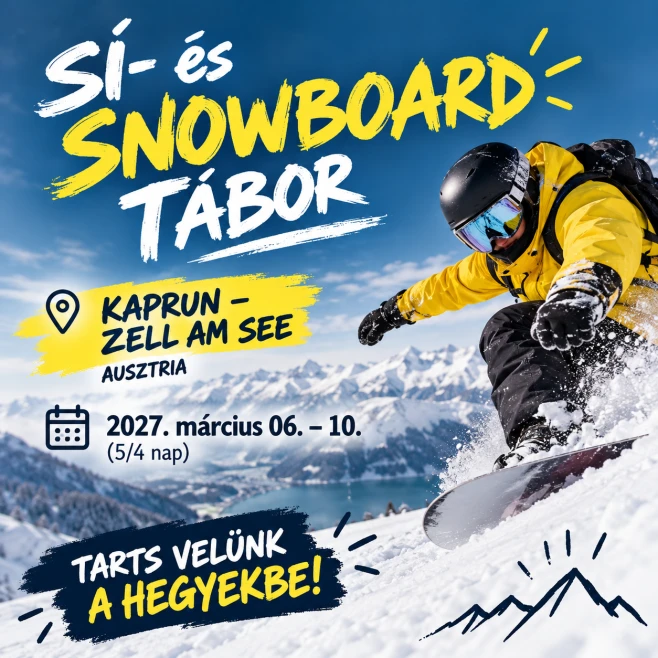 Irány az Alpok! – 2027-ben is indul a sí- és snowboardtábor!