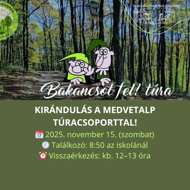 Vándorbot nyomán – indulj velünk a Medvetalp túrára!