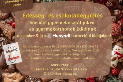 Édes összefogás – csokoládégyűjtés kórházi gyermekosztályok és gyermekotthonok számára